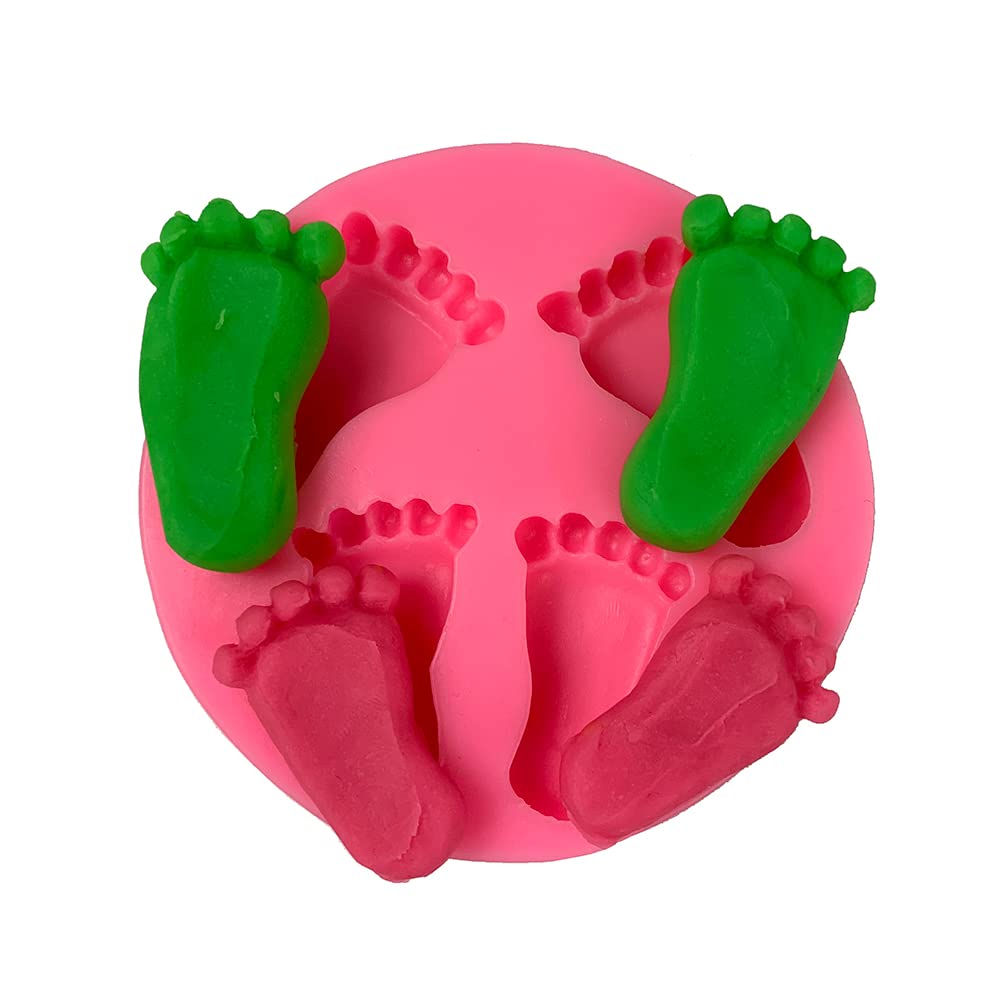 Foot Shape Fondant Mold Chocolate Sugar Craft Molds Cake Baking Decorating Epoxy Resin Tools