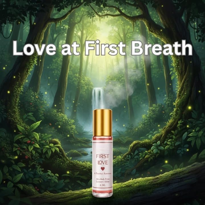 Perfume First Love Attar | Inspired by Luxury – Long-Lasting Alcohol-Free | Roll-On Attar | Perfume Oil with Lavandin, Italian Cedar & Warm Redwood – Ittar for Men & Women | 6 ML