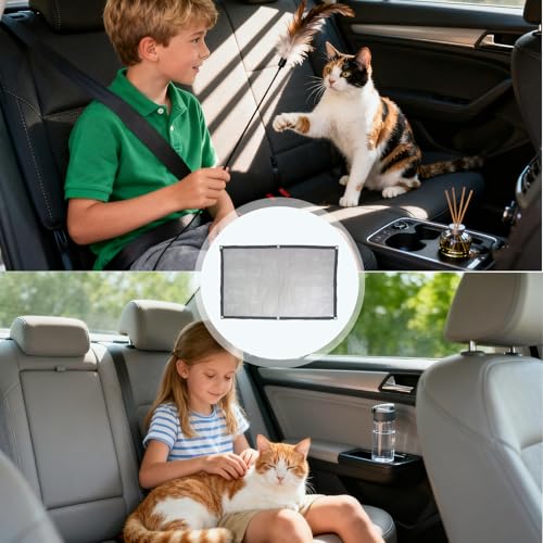 HcvGcm Hundenetz Auto Kofferraum, Hundegitter Auto Kofferraum, 75 x 115 cm, Sicherheitsnetz Für Haustiere, Verhindert Ablenkung Beim Fahren, Ideal Für SUV, LKW Und Familien