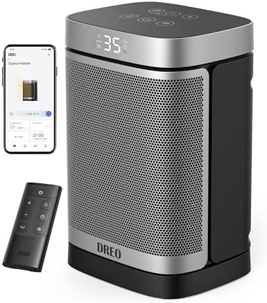Dreo 1500W Smart Space Heaters for Indoor Use, Portable Heater with 70 ...