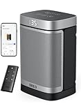 Dreo 1500W Smart Space Heaters for Indoor Use, Portable Heater with 70°Oscillation, WiFi Alexa & Google Assistant Electric Heater, with Thermostat & Remote, Safety Small Heater for Office Home