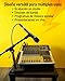Stage Rocker Adjustable Low-profile Microphone Stand - Snare/Tom Bottom/Bass (Kick) Drum/Table Top, Adjustable Height, 15.75“ Telescoping Boom Arm, Clip-on cable holder, Powered by Hamilton (SR610111)