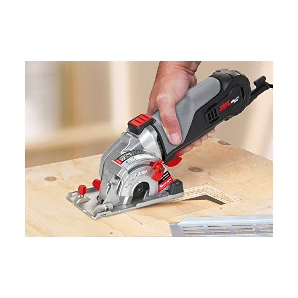 Skil Mini-Handkreissäge 5330 AA (600W, 28,5mm, +2x Sägeblatt, +1x Diamanttrennscheibe, +Parallelanschlag) – Bild 8