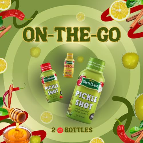 White House Detox Apple Cider Vinegar Shots, Raw Unfiltered, On The Go (Detox, Pack of 6) - Thumbnail 6
