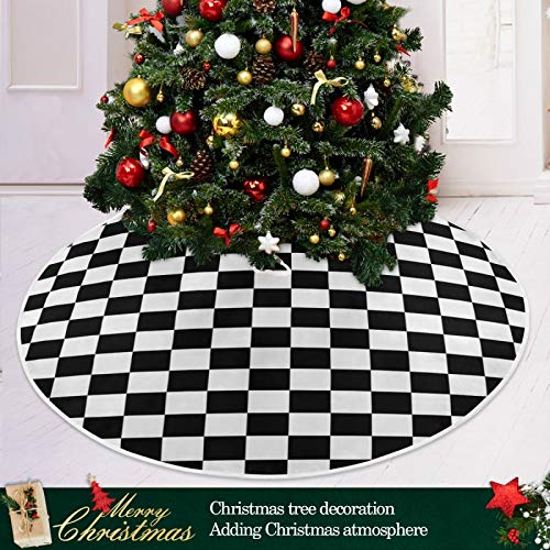ATTX Racecar Christmas Tree Skirt Home Decoration Large Round Tree Skirt 35.4 Inches by ATTX - Image 6
