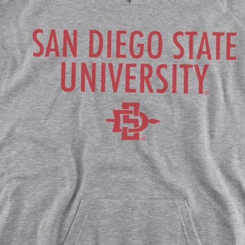 LOGOVISION San Diego State University Stacked Youth Kids Boy/Girls Pull-Over Hoodie2