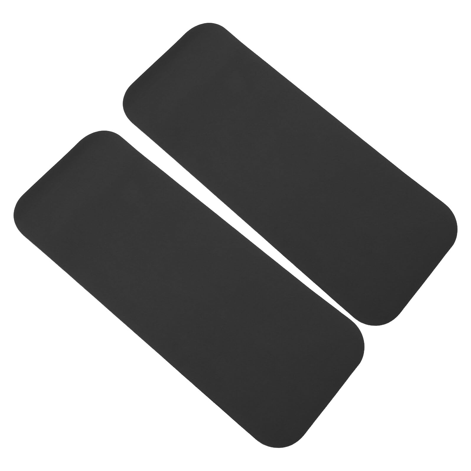 SUPVOX Tappetino Antirumore per Tapis Motorizzato 2 Pezzi Pu Nero 70x28 Cm