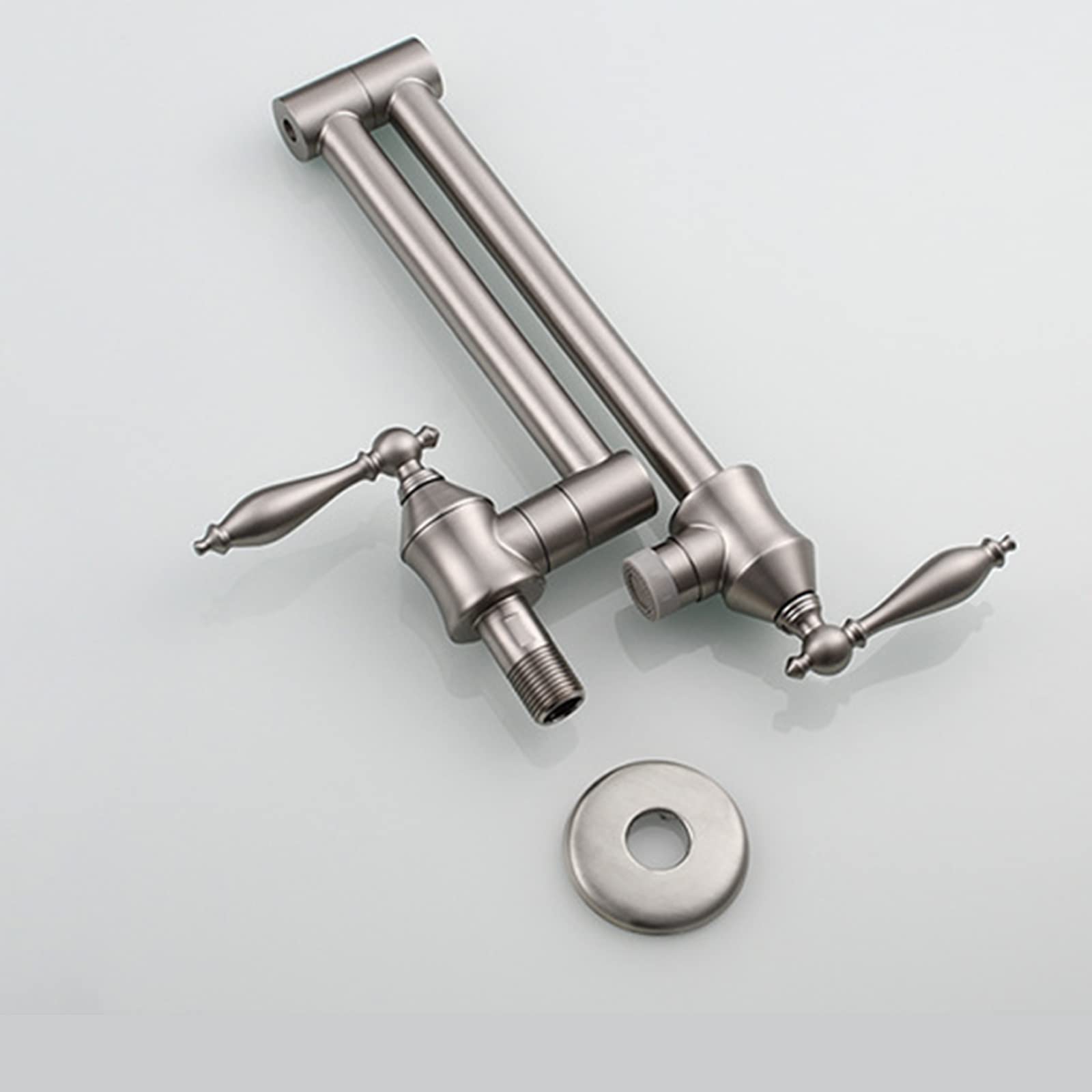 XYNSNDB Rubinetto riempitivo per pentole diffuso, lavello da cucina professionale a parete Rubinetto pieghevole riempitivo per lavabo in ottone, rubinetto con braccio oscillante estensibile pieghevole
