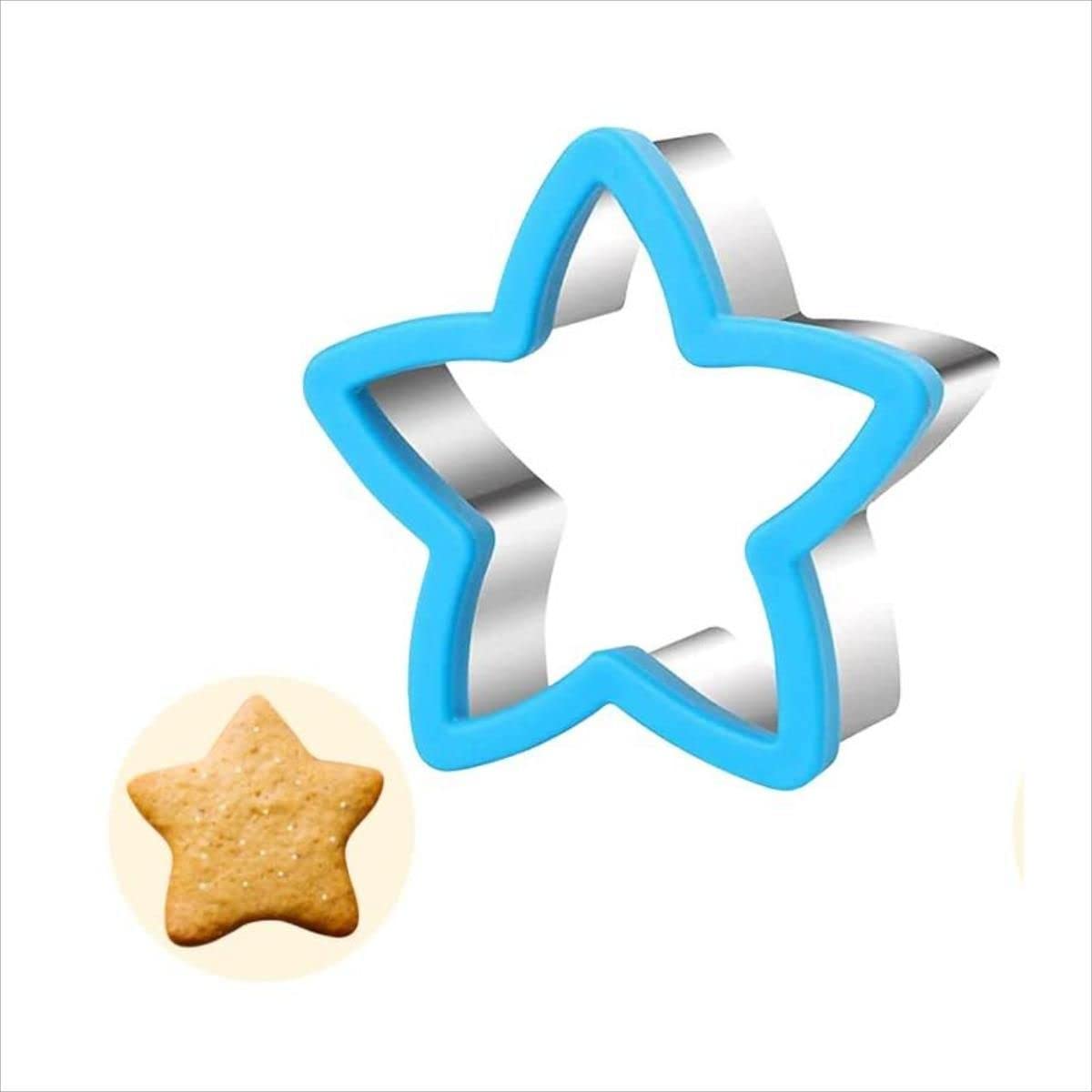 Sandwich Cutters Holiday Cookie Cutters Vegetable Fruit Cutters Biscuit Knife Food Grade Biscuit Mold for Kids Pentagram Shape