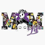 Jack skellington Mom Life Halloween Sticker Bumper Sticker Vinyl Decal 5'