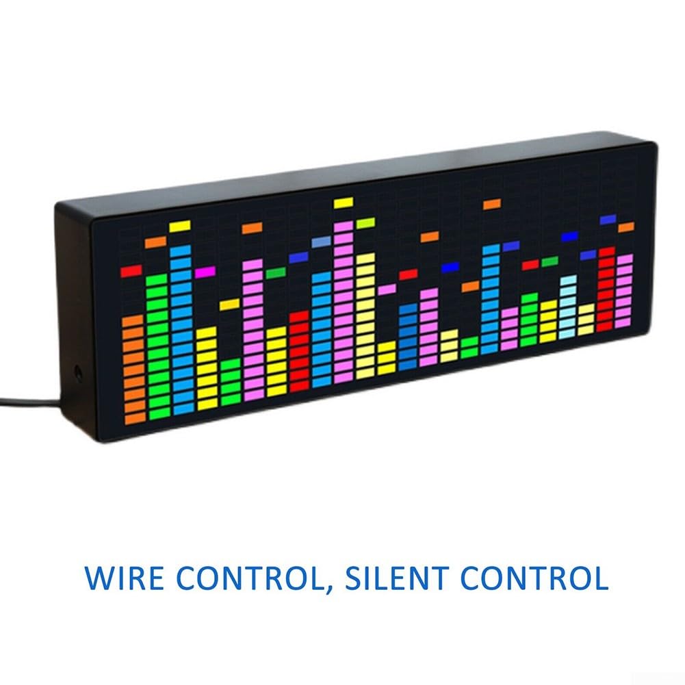 Musikspektrum-Anzeige DIY-Kit – USB Mini Spektrumanalysator Mit Sprachsteuerung, Mehrfarbige LEDs, Einstellbare Empfindlichkeit (ohne Gehäuse)