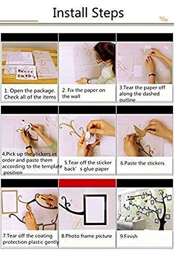 Adesivi da parete 3D, rimovibili per albero