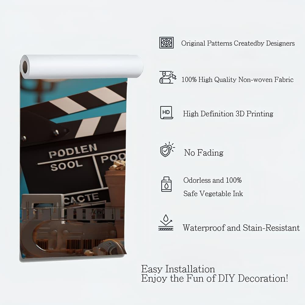 Naklejki ścienne dla dzieci tapeta do pokoju dziecięcego 350 x 256 cm film zdjęcia motywy 3D dekoracja ścienna naklejka na zdjęcie tapeta jasnoniebieska fototapeta dom naklejki dla dzieci dziewczynki
