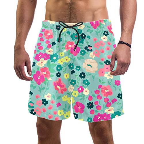 Short de bain homme Yuzheng fleuron élégant pour la plage
