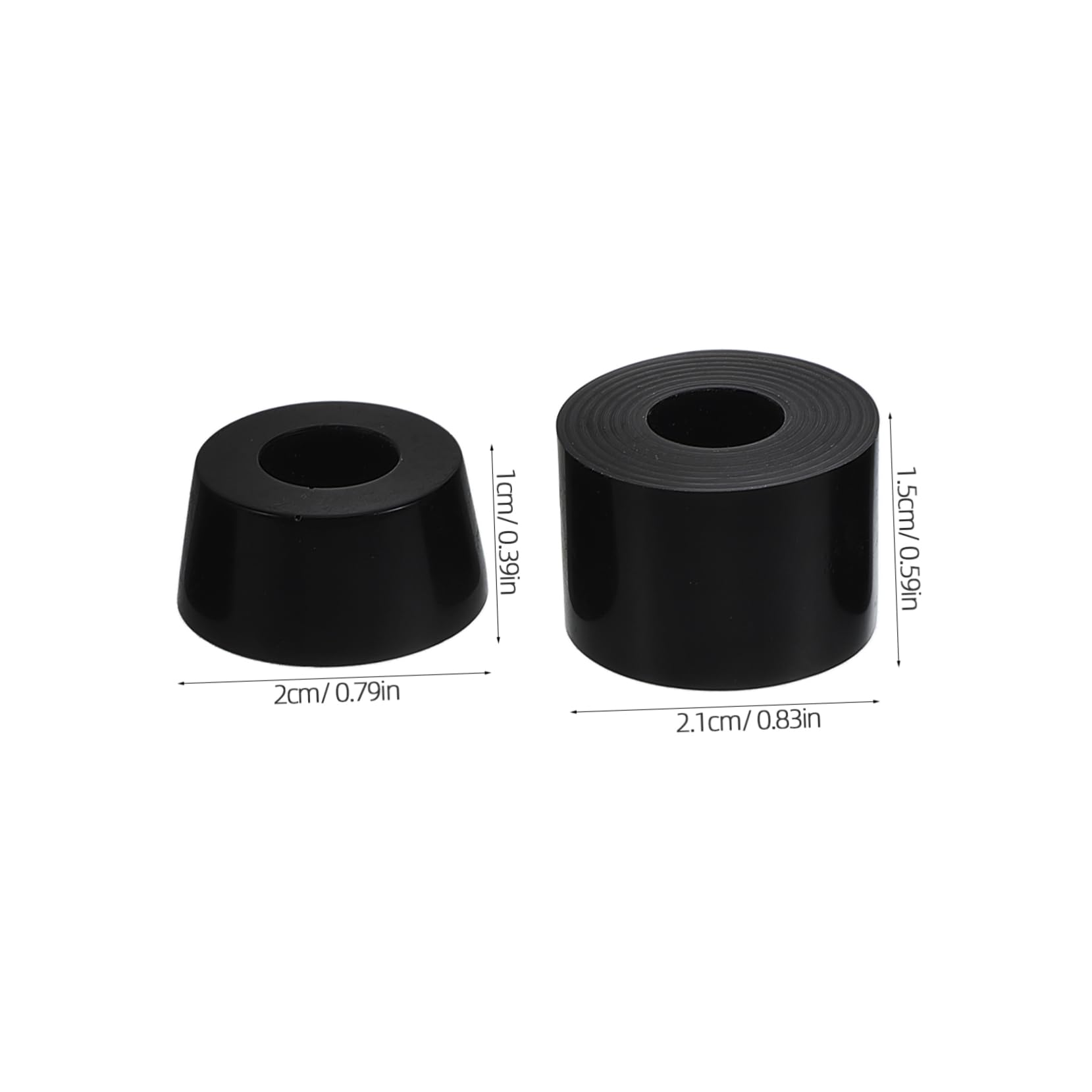 GALPADA Skateboard Shockproof Pads 4pcs Skateboard Riser Mounting Pads Bushings Pivot Cups Accessories Hardware