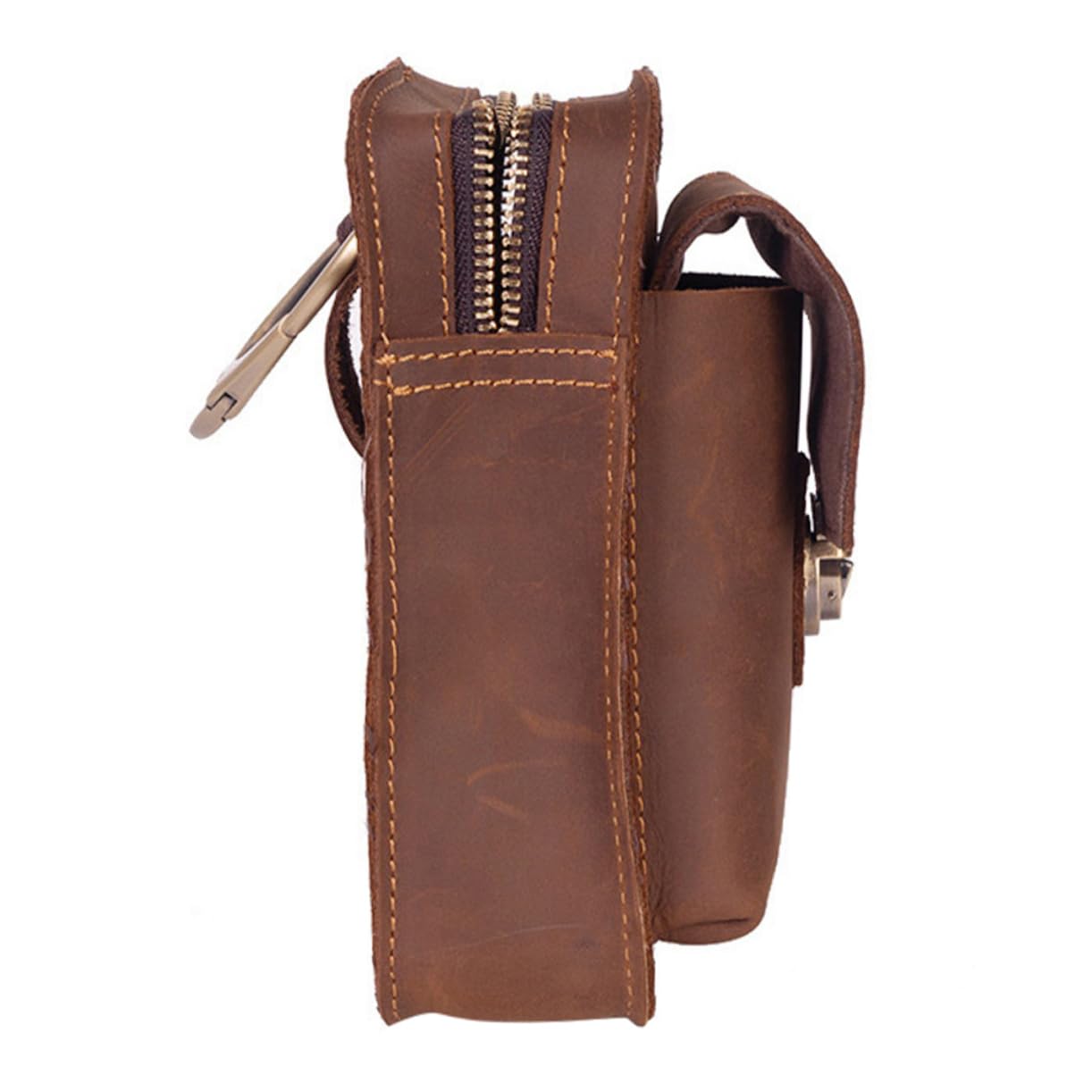 Toyvian Marsupio per Telefono in Cuoio Marrone, Borsa Vintage Outdoor