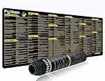 excovip Large Mouse Pad XL - Unique Desk Mouse Mat with Built-in Python Cheat Sheet - Easy to Clean Mouse and Keyboard Pad with Comprehensive Python Shortcut