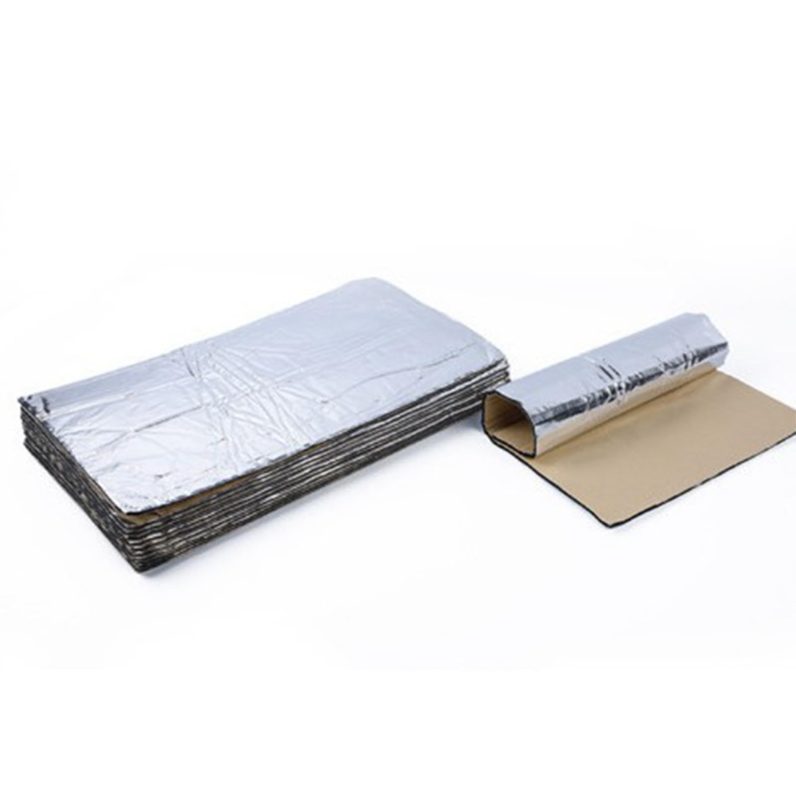 Tappetino Isolante per Auto, Assorbimento Acustico, Smorzatore, Fonoassorbente in Schiuma, Insonorizzante di Isolamento Termico (25 x 18cm x 10 pcs)