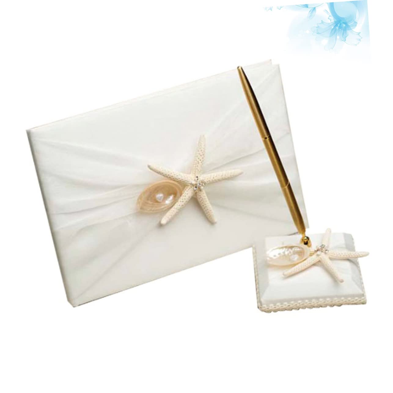 ifundom Libro Delle Presenze Per Matrimonio in Stile Spiaggia Libro Degli Ospiti Con Spazio Per Messaggi Realizzato in Accessorio Per Cerimonia