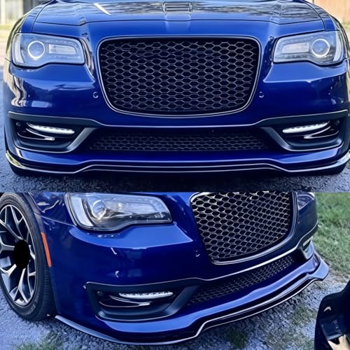 XuyaoAuto Front Bumper Lip Splitter Spoiler Fit for Chrysler 300 (300C/300S/Limited/Touring/Sport/SRT) 2015-2023 Matte Black by XuyaoAuto - Used condition - Image 2