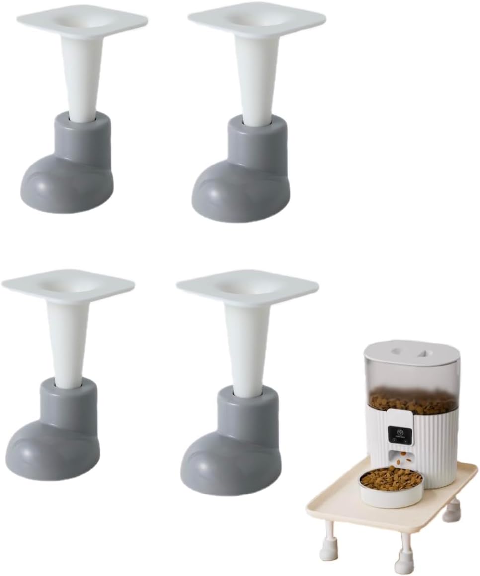 Pet Food Stand for Cats and Dogs Neck Health, Elevated Cat Feeding Station for 99% Automatic Pet Feeder & Water Dispenser