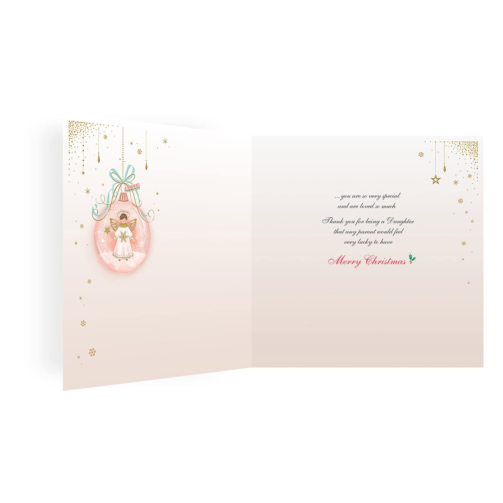 Piccadilly Greetings Group Ltd Regal Publishing Classic Christmas Card Daughter - 223 Mm Sq
