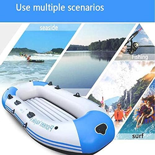 Blow Up Boat Inflatable Boat Inflatable Raft Shaped Pool Float Fits 3 People Paddle Boat Blow Up Kayak Row Boat Rafts Lakes