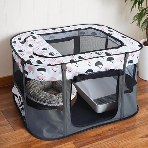 Corralito de ejercicio para perros ideal para acampadas y jardín 6