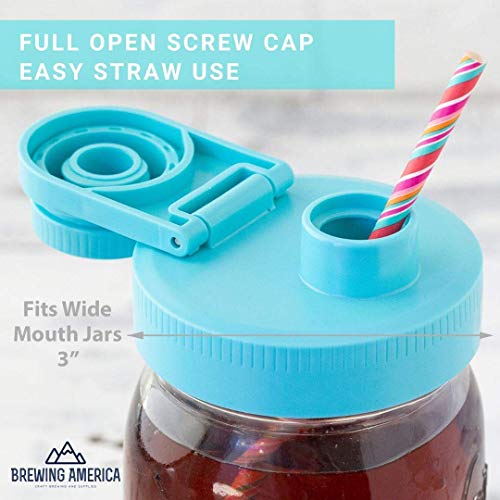 Canning Supplies - Lids And Labels - 4 Reusable Pour And Store Lid Set And 1 Roll Dissolvable No Residue Label Stickers #TOP1