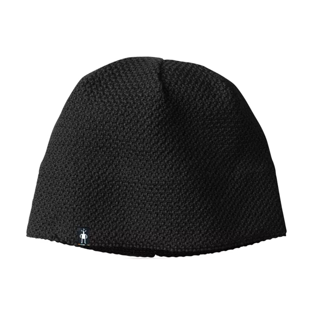 Smartwool Unisex Black Textured Lid Beanie Hat, One Size