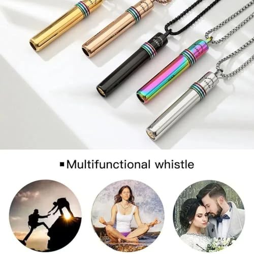 528 hz Breathing Necklace, Anxiety Necklace, 528 hz Whistle Breathing Necklace for Meditation Tuning Tools, Mindful Calming Stress Relief for Women, Men - Image 6
