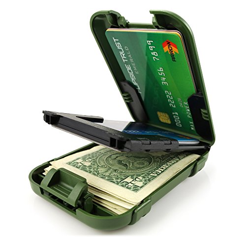 Flipside Wallets 4 RFID Blocking Wallet for Men Trooper Green Edition with Removable Money Clip - Slim, Secure and Crush Resistant