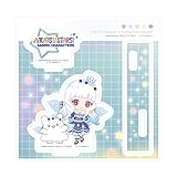 アイカツスターズ! x サンリオキャラクターズ 05 白銀リリィ x はなまるおばけ[コラボイラスト[ミニキャラ]] アクリルスタンドプレート