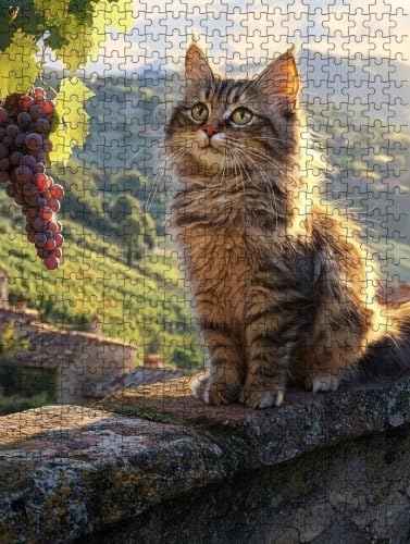 Gato De UVA Puzzle 3000 Piezas Juego Educativo Rompecabezas Regalo