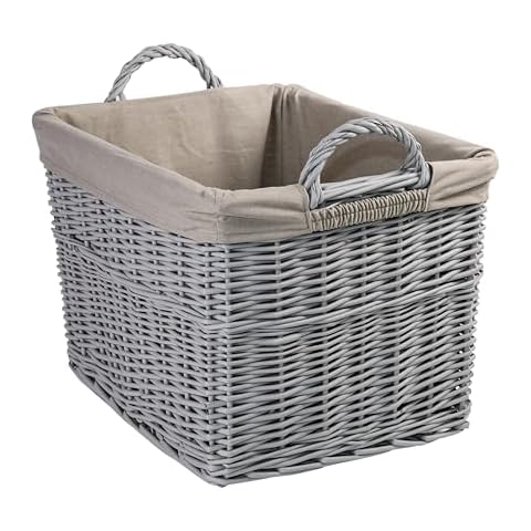Wickerfield Medium Rectangular Basket with Liner Cover