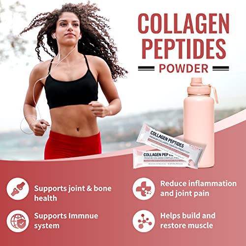 Multi Collagen Peptides Powder - Type I, Ii, Iii, V, X - Enhanced Absorption, Hydrolyzed Collagen Peptides With Prebiotics, Sugar-Free, Skin Hair Nail & Joint Support, Non-Gmo #TOP4