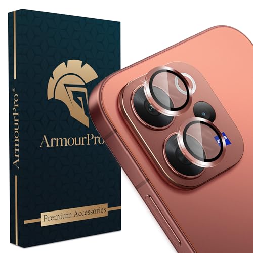 Image of ArmourPro Camera Lens Protector for Vivo V70 Elite (6.59 Inches) Tough HD Individual Aluminum Alloy Rings 9H Camera Cover, Scratch-Resistant,Camera Lens Protection| Brown, 1 Pack