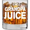 KLUBI Gifts for Grandpa – Grandpa Juice – 11oz Funny Whiskey/Cocktail Glass- Idea From Daughter, Fathers Day, Papa, New…