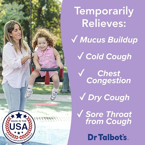 Image of Dr. Talbot's Infant Cough Relief with Cell Salts - 4 fl oz - Naturally Inspired Kids Cough Medicine - Elderberry Juice Flavor - Includes Syringe