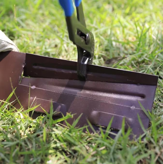 COL-MET 8 ft. Brown Steel Landscape Edging