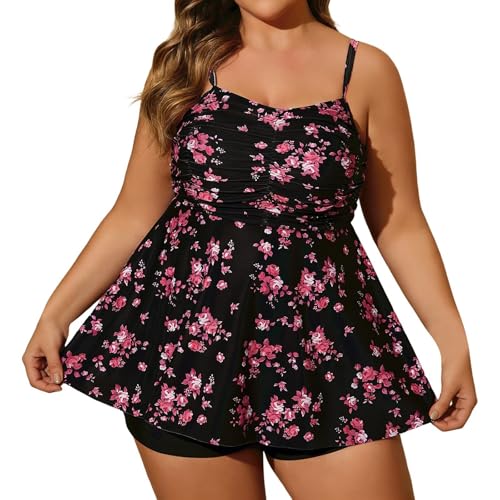Maillot de bain tankini avec jupe intégrée pour femme modèle couvrance totale élégant
