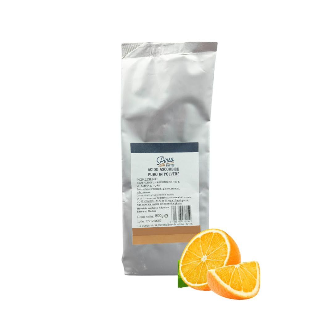 Vitamina C In Polvere Pura Al 100% - Acido L-Ascorbico - Scegli Tu La Dimensione! Integratore Alimentare