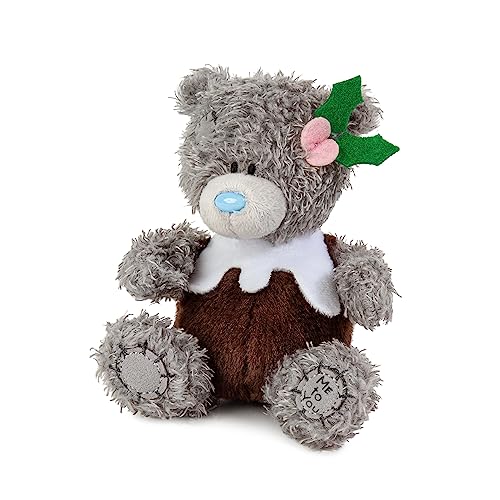 Me to You Tatty Teddy Christmas Pudding Bear 10cm High - Official Collection, Grey - Image 3