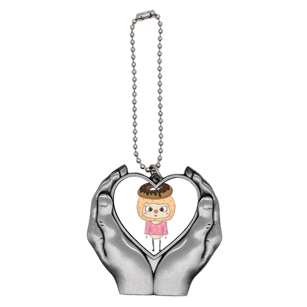 Porte-clés cœur pour voiture Food Breakfast Chote Sweet uu en métal pour femme