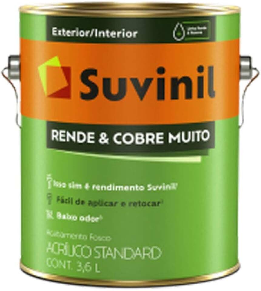 Tinta Suvinil para parede rende e cobre muito 3,6L - Gelo