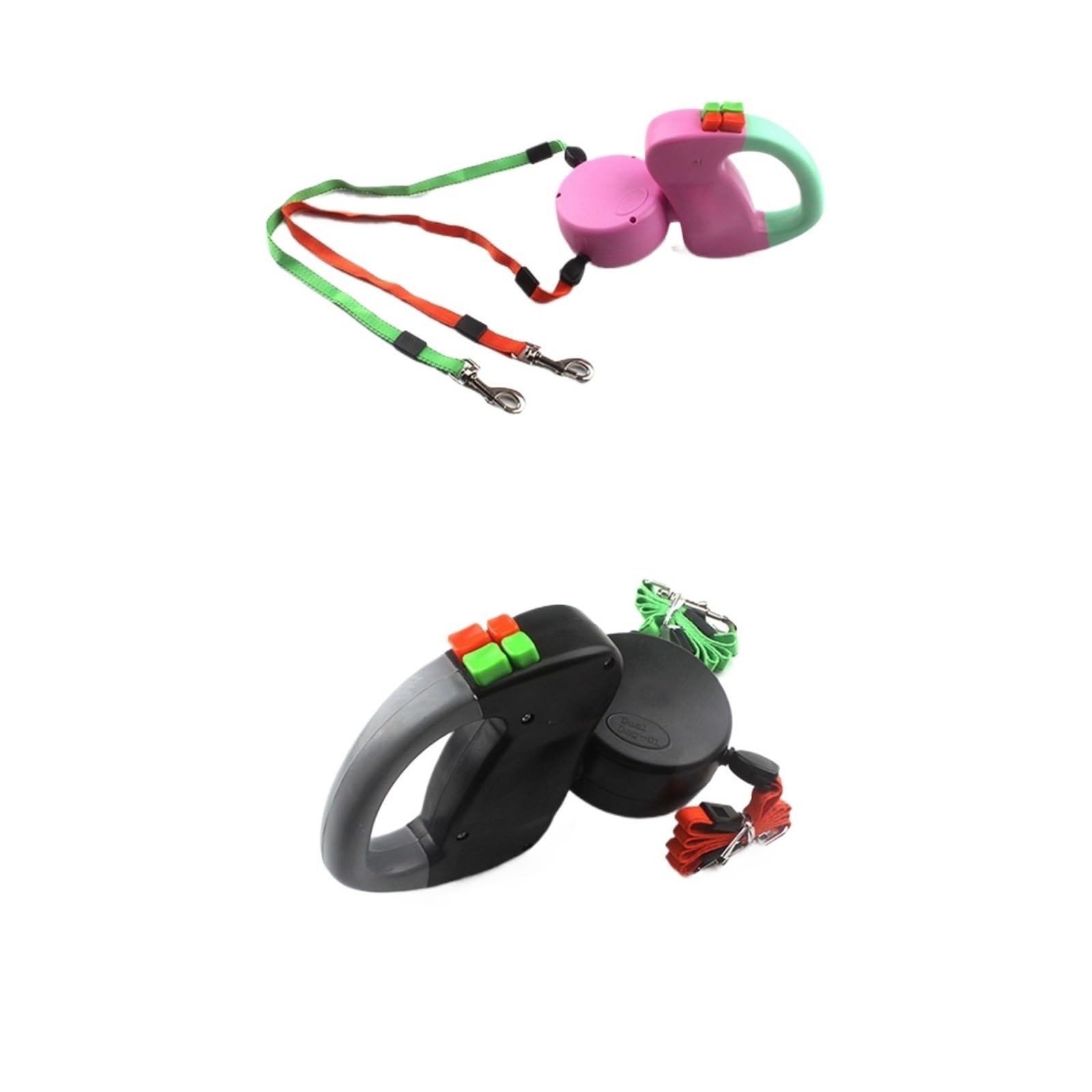 Dog Leash, Dual Leash Pet Retractable Automatic Winding Rope Dogs Walking Traction(4)