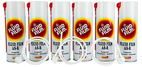 6x FLUID FILM AS-R Rostschutz Korrosionsschutz Hohlraumversiegelung Rostschutzmittel Korrissionsschutzmittel Hohlraumkonservierung 400 ml & 3x Sonde