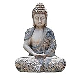 NYKK A Beautiful Meditation Gift Meditating Buddha Statue - Outdoor Decor for Garden, Patio, Deck,...