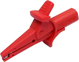 VILLFUL Plugues Banana Multímetro Plugue Jacaré Clipe Jacaré Teste Clipe Sonda Linha De Teste Plugue 4Mm Clipe Teste Bateria Clipe Teste Crocodilo Plugues De Metal Vermelho Plugues