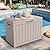 45GAL Brown Outdoor Storage Deck Box with Lock Hole- Waterproof, SGS - Tested UV Protection, Perfect for Storing Patio Pillows and Pool Floats, Sturdy Design for All - Weather Use